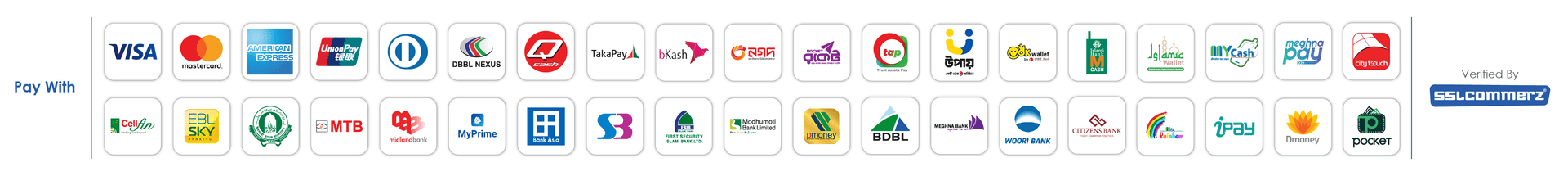 SSL Commerz Payment Methods