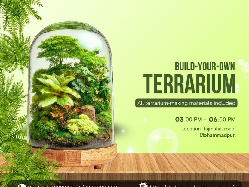 Terrarium Making Workshop in collaboration with Terrarium BD  landscape